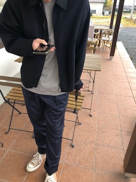 「Steven Alan」｜「アイテム（ブルゾン）」を使った、tsubasaさん（メンズ・175cm）の冬コーディネート
