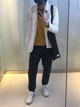 「initial（イニシャル）のアイテム（ジャケット/アウター）」を使った、heylobさん（レディース・163cm）の春コーディネート