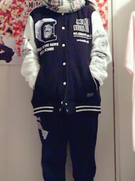 「おそ松さん」｜Sakiko#さん（レディース・158cm）の冬コーディネート