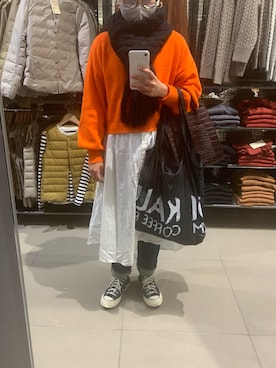 「coca（coca）（コカ）のアイテム（シャツワンピース）」を使った、ちぴさん（レディース・161cm）の春コーディネート