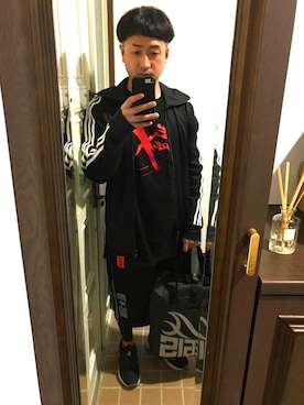 「NIKE（ナイキ）のアイテム（PC・スマホグッズ/家電）」を使った、hiromuckさん（メンズ・164cm）の春コーディネート