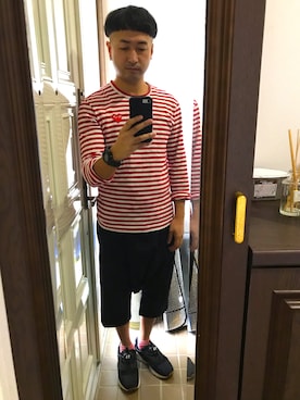 「NIKE（ナイキ）のアイテム（PC・スマホグッズ/家電）」を使った、hiromuckさん（メンズ・164cm）の秋コーディネート