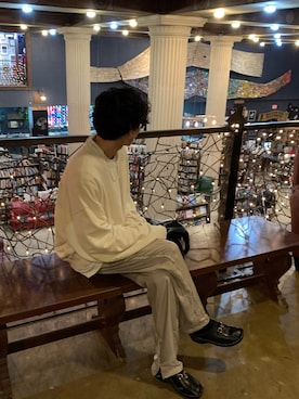 「RYO TAKASHIMA（リョウタカシマ）のアイテム（アクセサリー）」を使った、Ryotaさん（メンズ・178cm）の春コーディネート