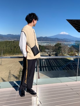 「ESSAY（エッセイ）のアイテム（トップス）」を使った、Ryotaさん（メンズ・178cm）の冬コーディネート