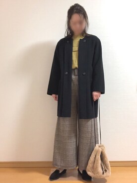 「grove（グローブ）のアイテム（その他シューズ）」を使った、YoYuYuUさん（レディース・165cm）の冬コーディネート