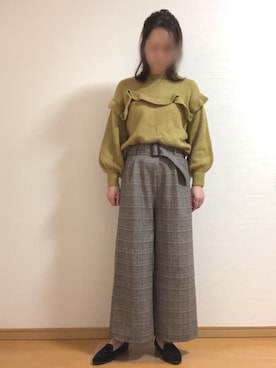 「grove（グローブ）のアイテム（その他シューズ）」を使った、YoYuYuUさん（レディース・165cm）の冬コーディネート