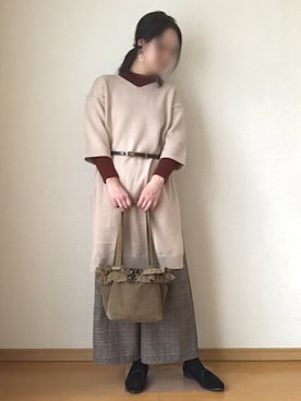 「grove（グローブ）のアイテム（その他シューズ）」を使った、YoYuYuUさん（レディース・165cm）の冬コーディネート