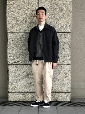 「別注スニーカー」｜BEAMS PLUSさん（メンズ・168cm）の秋コーディネート