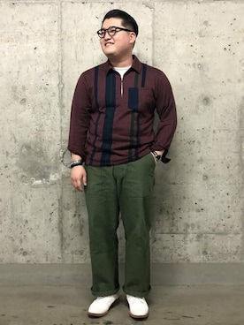 「BEAMS PLUS（ビームスプラス）のアイテム（スウェット）」を使った、BEAMS PLUSさん（メンズ・172cm）の秋コーディネート