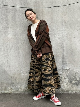 「LOOPWHEELER（ループウィラー）のアイテム」を使った、BEAMS PLUSさん（レディース・158cm）の秋コーディネート