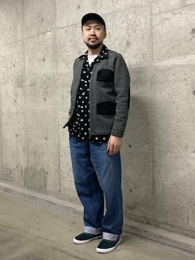 「Sperry Top-Sider（スペリートップサイダー）のアイテム」を使った、BEAMS PLUSさん（メンズ・171cm）の秋コーディネート