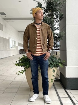 「Sperry Top-Sider（スペリートップサイダー）のアイテム」を使った、BEAMS PLUSさん（メンズ・175cm）の夏コーディネート