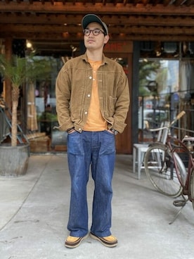 「ヘンプコットン」｜BEAMS PLUSさん（メンズ・172cm）の夏コーディネート