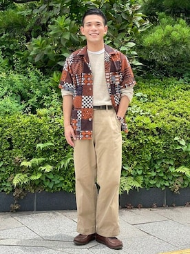BEAMS PLUSさん(メンズ・170cm)の夏コーディネート
