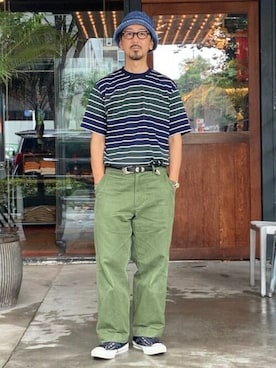 「BEAMS PLUS（ビームスプラス）のアイテム」を使った、BEAMS PLUSさん（メンズ・169cm）の夏コーディネート