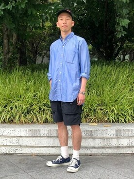 BEAMS PLUSさん（メンズ・168cm）の夏コーディネート