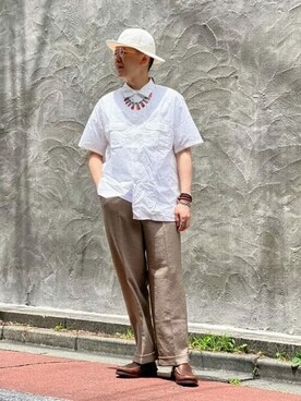 「BEAMS PLUS（ビームスプラス）のアイテム」を使った、BEAMS PLUSさん（メンズ・170cm）の夏コーディネート