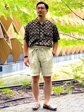 「BEAMS PLUS（ビームスプラス）のアイテム」を使った、BEAMS PLUSさん（メンズ・172cm）の夏コーディネート