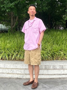「BEAMS PLUS（ビームスプラス）のアイテム」を使った、BEAMS PLUSさん（メンズ・168cm）の夏コーディネート