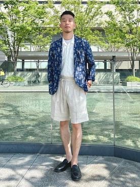 「BEAMS PLUS（ビームスプラス）のアイテム」を使った、BEAMS PLUSさん（メンズ・168cm）の夏コーディネート