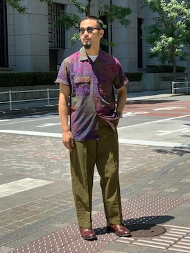 「BEAMS PLUS（ビームスプラス）のアイテム」を使った、BEAMS PLUSさん（メンズ・177cm）の夏コーディネート