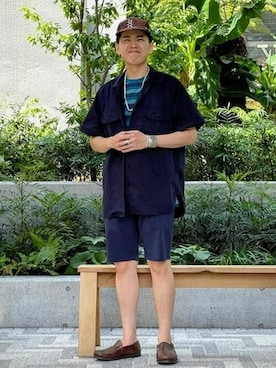 「BEAMS PLUS（ビームスプラス）のアイテム」を使った、BEAMS PLUSさん（メンズ・170cm）の夏コーディネート