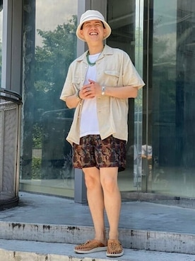 「BEAMS PLUS（ビームスプラス）のアイテム」を使った、BEAMS PLUSさん（メンズ・170cm）の夏コーディネート