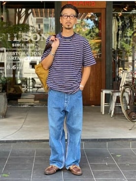 「BEAMS PLUS（ビームスプラス）のアイテム」を使った、BEAMS PLUSさん（メンズ・169cm）の夏コーディネート