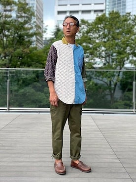 「BEAMS PLUS（ビームスプラス）のアイテム」を使った、BEAMS PLUSさん（メンズ・175cm）の夏コーディネート