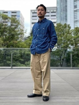 「BEAMS PLUS（ビームスプラス）のアイテム」を使った、BEAMS PLUSさん（メンズ・169cm）の夏コーディネート