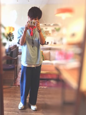 「アイテム（スマホケース/カバー）」を使った、ぎむれっとさん（メンズ・172cm・10代）の夏コーディネート