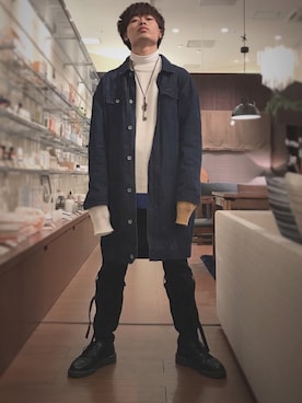 「Dr. Martens（ドクターマーチン）のDR.MARTENS / ドクターマーチン : WINGTIP BROGUE #（ドレスシューズ）」を使った、ぎむれっとさん（メンズ・172cm）の秋コーディネート