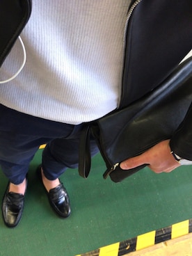 「Daniel Wellington」｜「アイテム（ライダースジャケット）」を使った、m@tsuさん（メンズ・172cm）の春コーディネート