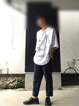 「Dr. Martens（ドクターマーチン）のDR.MARTENS / ドクターマーチン : WINGTIP BROGUE #（ドレスシューズ）」を使った、じょーじさん（メンズ・168cm）の夏コーディネート