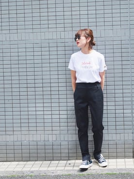 「BELLA FREUD（ベラ・フルード）のアイテム」を使った、あさひさん（レディース・161cm）の春コーディネート