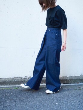 「JOHN LAWRENCE SULLIVAN（ジョンローレンスサリバン）のアイテム」を使った、あさひさん（レディース・161cm）の春コーディネート