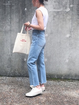 「CONVERSE（コンバース）のConverse 1970s Chuck Taylor All Star Canvas Sneakers（スニーカー）」を使った、あさひさん（レディース・161cm）の夏コーディネート