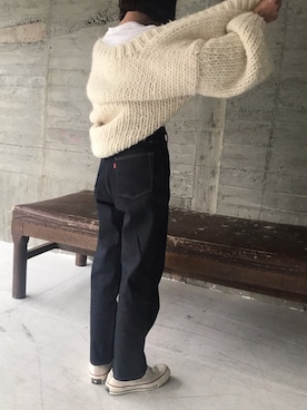 「CONVERSE（コンバース）のConverse 1970s Chuck Taylor All Star Canvas Sneakers（スニーカー）」を使った、あさひさん（レディース・161cm）の冬コーディネート