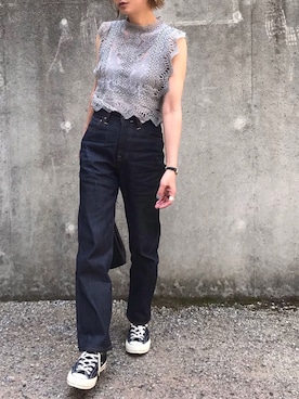 「BEAUTY&YOUTH UNITED ARROWS（ビューティーアンドユースユナイテッドアローズ）のBY レザー キンチャク ◆（ハンドバッグ）」を使った、あさひさん（レディース・161cm）の春コーディネート