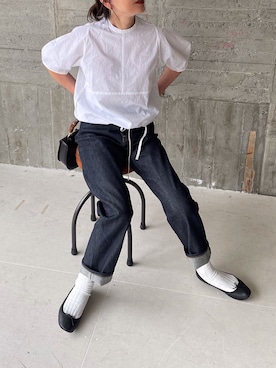 「manonfripes（マノンフリップ）のアイテム」を使った、あさひさん（レディース・161cm）の春コーディネート