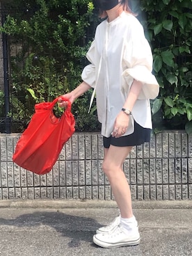 「manonfripes（マノンフリップ）のアイテム」を使った、あさひさん（レディース・161cm）の春コーディネート