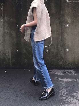 「アイテム（ストール/ショール）」を使った、あさひさん（レディース・161cm）の夏コーディネート