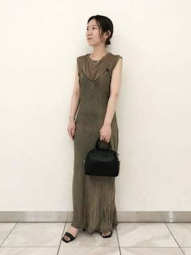 「ボストンバッグ」｜ochiさん（レディース・156cm）の夏コーディネート