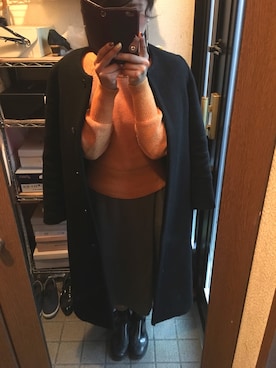 「仕事コーデ」｜「アイテム（その他アウター）」を使った、milkyさん（レディース・155cm）の春コーディネート