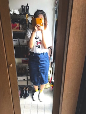 「mobus（モーブス）のアイテム」を使った、milkyさん（レディース・155cm）の夏コーディネート