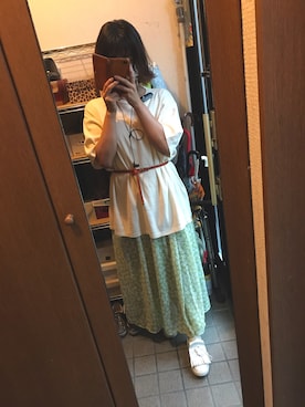 「mobus（モーブス）のアイテム」を使った、milkyさん（レディース・155cm）の秋コーディネート