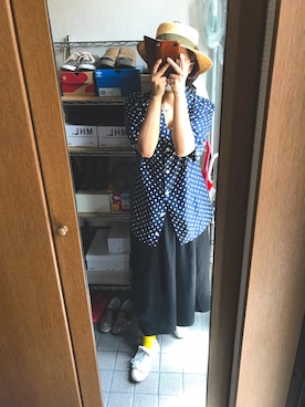 「mobus（モーブス）のアイテム」を使った、milkyさん（レディース・155cm）の春コーディネート