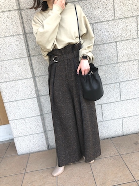 「EBONY（エボニー）のアイテム」を使った、loren_yumaさん（レディース・155cm）の春コーディネート