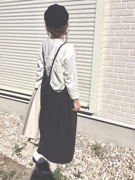 「Samansa Mos2（サマンサ モスモス）のアイテム（ステンカラーコート）」を使った、asakaさん（レディース・156cm）の春コーディネート