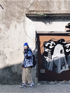 「daily look」｜「アイテム（マウンテンパーカー）」を使った、wear_annさん（レディース・170cm）の冬コーディネート